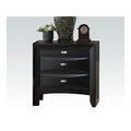 Acme Furniture Industry Ireland Nightstand With Pull-Out Tray In Black 4163